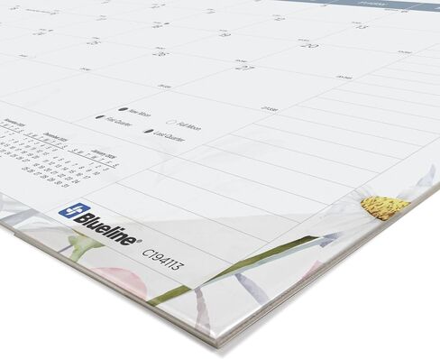 Blueline® 2025 Colorful Monthly Desk Pad Calendar, 12 Months, January to December, 22" x 17", Passion (C194113-25) in Kuwait