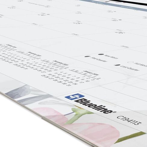 Blueline® 2025 Colorful Monthly Desk Pad Calendar, 12 Months, January to December, 22" x 17", Passion (C194113-25) in Kuwait