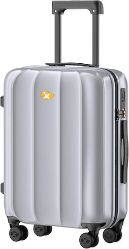 Carry On Luggage 22x14x9 Airline Approved, Polycarbonate Hard Suitcase, Lightweight Luggage with TSA Lock, Hard Shell Suitcase with Spinner Wheels (Black, 20 Inch) in Saudi Arabia