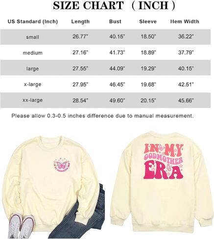 BANGELY In My Godmother Era Sweatshirt Women Funny Christian Sweater Godmother Proposal Gifts Casual Crewneck Long Sleeve Top in Saudi Arabia