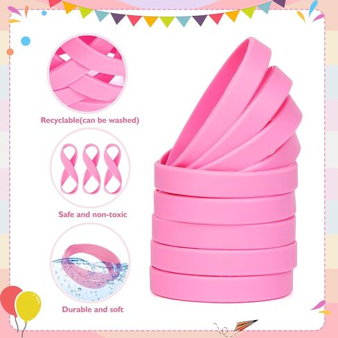 120PCS Silicone Rubber Bracelet Bracelets Wristbands Wrist Bands for Kids Youth Teens Boys Gilrs, Children's Bulk Bracelets Event Bands, 6.3'' Bracelets Bulk for 3~7 Aged Back to School Mixed in Kuwait
