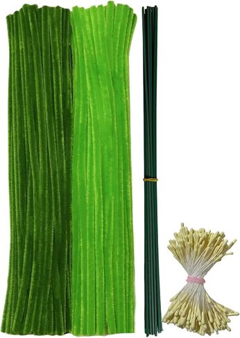 300pcs Brown Pipe Cleaners Bulk - Fluffy Craft Pipe Cleaners for Arts & Crafts, Ideal for Making Flowers, Animals & Decorations (12 x 0.24 inches) in Saudi Arabia