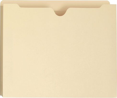 Smead File Jackets, 25 Count, Manila, Reinforced Straight-Cut Tabs, 1" Expansion, Letter Size (75517) in Saudi Arabia