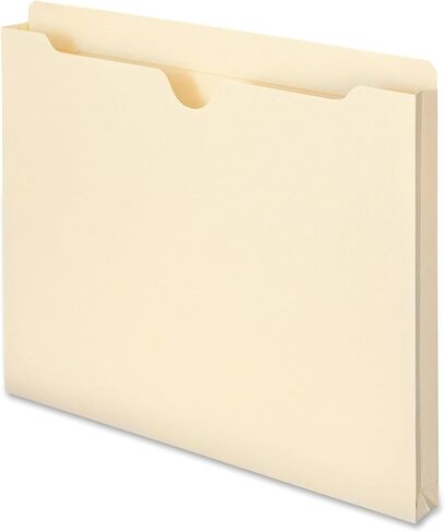 Smead File Jackets, 25 Count, Manila, Reinforced Straight-Cut Tabs, 1" Expansion, Letter Size (75517) in Saudi Arabia