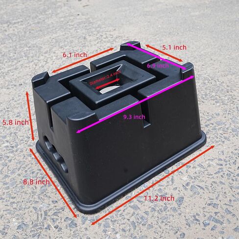 4 Pack Trailer Jack Block, Heavy Duty Camper Blocks RV Stabilizer Stands for Travel Trailers 5th Wheels and Any Tongue Jack, Post, Foot, or Stabilizer, Supports up to 16,000 lbs per Block in Saudi Arabia