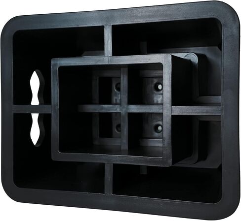 4 Pack Trailer Jack Block, Heavy Duty Camper Blocks RV Stabilizer Stands for Travel Trailers 5th Wheels and Any Tongue Jack, Post, Foot, or Stabilizer, Supports up to 16,000 lbs per Block in Saudi Arabia