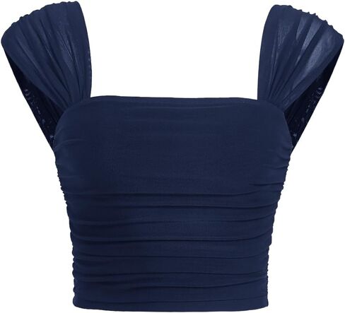 SOLY HUX Women's Square Neck Tank Tops Sleeveless Going Out Tops Double Lined Summer Basic Crop Tank Tops in Saudi Arabia