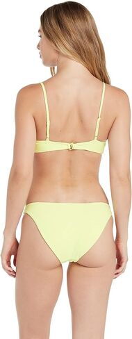Volcom Women's Simply Seemless V Neck Swimsuit Bikini Top in Saudi Arabia
