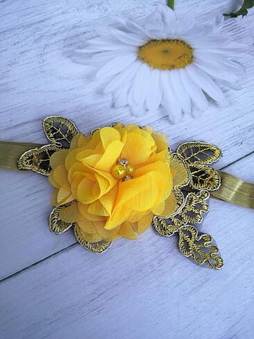 Wedding Garters for Bride/Single Garter for Bride/Halloween Garters for Bride/Pearl Garters for Bride W011 (Green) in Kuwait