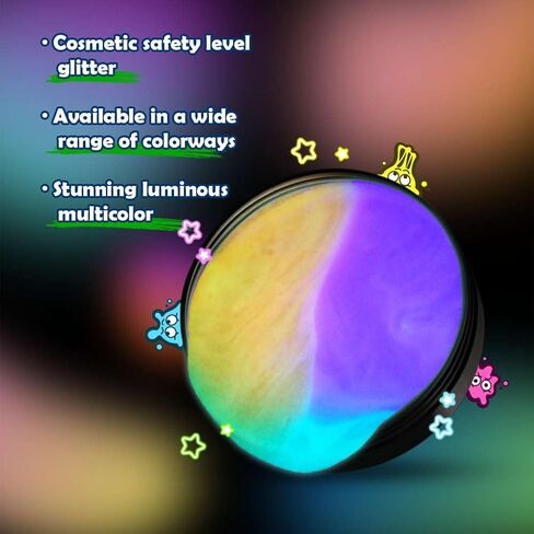 Polyester Sensory Putty Multi-Color, Non-Toxic Stress Relief Putty, Non-Sticky Creative Halloween Fidget Toy for Kids Boys Girls Adults - 3.11 Inch 3.2 Oz - Rose Red/Blue/Purple in Saudi Arabia