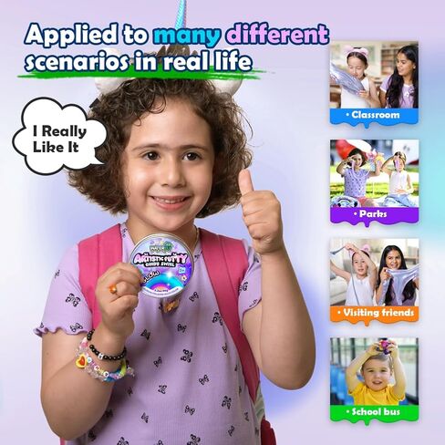 Polyester Sensory Putty Multi-Color, Non-Toxic Stress Relief Putty, Non-Sticky Creative Halloween Fidget Toy for Kids Boys Girls Adults - 3.11 Inch 3.2 Oz - Rose Red/Blue/Purple in Saudi Arabia