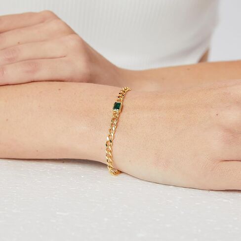 Cross Bracelet for Women 18K Gold Plated Cuban Chain Link Bracelet Gold Bracelet for Women Confirmation Gifts for Girls in Kuwait