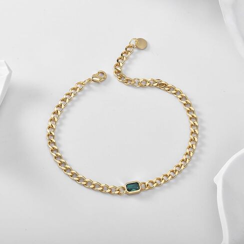 Cross Bracelet for Women 18K Gold Plated Cuban Chain Link Bracelet Gold Bracelet for Women Confirmation Gifts for Girls in Kuwait