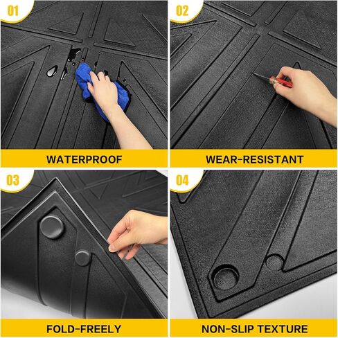 Truck Bed Mat for 2024 2025 Toyota Tacoma 5FT Short Bed Liner All Weather Protection TPE Bed Cargo Mat for 2024-2025 Tacoma Pickup Accessories in Kuwait