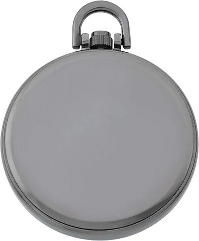 ساعة جيب جوثام للرجال من الفولاذ المقاوم للصدأ، انالوج كوارتز، عرض التاريخ، طراز السكك الحديدية # GWC14107B in Kuwait