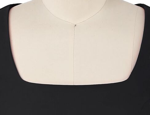 فستان نسائي من MUXXN Vintage950s برقبة سكوب متوسط ​​الطول 3/4 كم قلم رصاص Bodycon ملابس عمل للعمل كاجوال in Kuwait