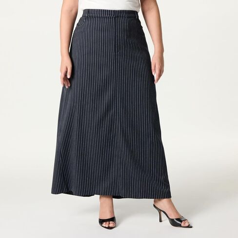 The Drop Women's Denis Woven Long Column Skirt in Saudi Arabia