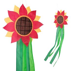 Madrona Brands Sunflower Windsock | Durable Outdoor Hanging Decoration | Yard, Garden, Patio, Home and More | 42-Inch