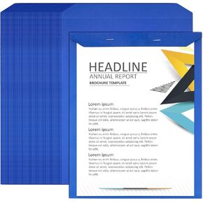 100Pack Blue Manuscript Covers Letter Size,9" x 12.5"Top Bound Business Documents Report Covers