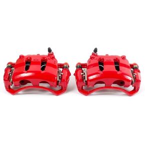 Power Stop Front S1672 Pair of High-Temp Red Powder Coated Calipers For Nissan 720, Nissan D21, Nissan Frontier, Nissan Pathfinder, Nissan Pickup [Model Specific]
