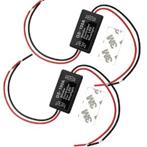 Unifizz Brake Light Flasher Strobe Brake Light Strobe Tail Light Strobe Brake Flasher LED Flash Module Flash Strobe Controller for Motorcycles Cars Trucks Brake Light Tail Stop Light 12-30 V (2 PCS)