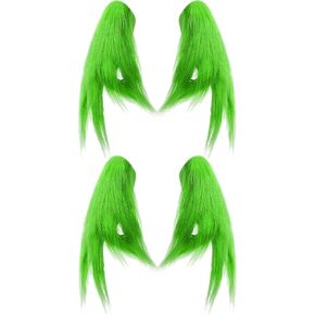 2 Pair Green Moster Gloves Halloween Cosplay Costume Accessories for Adult Christmas Cosplay Gloves Santa Furry Hand Gloves Xmas