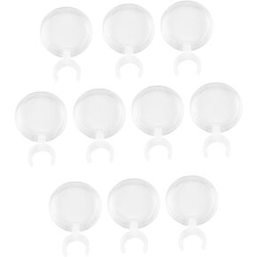 10pcs Penholder Magnifying Glass Embroidery Magnifying Glass Practical Clip Style Magnifier Clip on Magnifier Useful Drill Pen Magnifier Diamond Art Pen Magnifying Glass