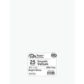 Vellum 8.5x11 29lb 25pcPk Bright White