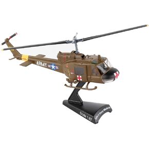 Daron Worldwide Trading Postage Stamp UH-1 Huey MEDEVAC US Army Vehicle (1/87 Scale)