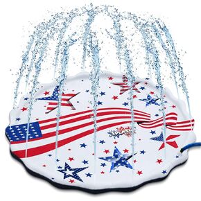 Splash Pad Sprinkler for Kids 68" Most Durable, Thickest, Best Slip n Slide for Toddlers, Outdoor Water Play Kiddie Pool Splash Mat. Perfect Toy for 1 2 3 4 5 Year Old Kid