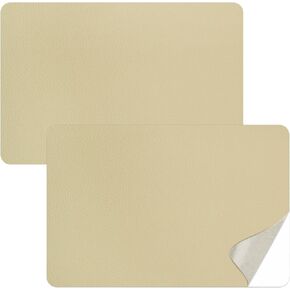 2 Pcs Light Green Self Adhesive Leather Repair Patch,8x11 inch Leather Repair Patch for Sofas Furniture,Leather Repair Kit for Furniture,Car Seats,Couches,Hand Bags