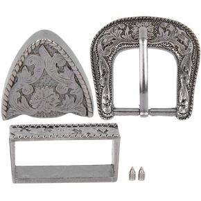 Pssopp Belt Buckle Vintage Design Belt Buckle Western Belt Buckles Set Men Simple Cowboy Belt Decoration Handmade Buckle