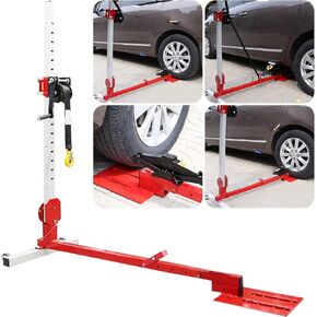 Car Dent Repair Tool,3 in 1 Car Dent Removal Tool for Door Undercuts,Wheel Eyebrow,Bodywork,Adjustable Sheet Metal Dent Pulling Kit for Car (3 in 1 Car Repair Tool - Red Windlass)