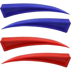 Aifeier ET 4 PCS (Red and Blue) Car Window Curved Dent Repair Tool, Plastic Wedge Paintless Dent Removal Tool for Car Body Repair and DIY Hand