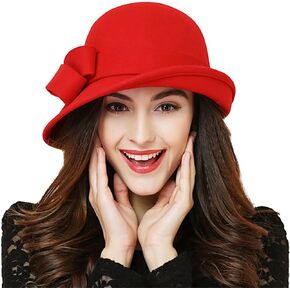 Wool Felt Vintage Winter Warm Hats for Women Bowknot Pillbox Cap Ladies Fascinator Kentucky Party Ceremony Church Fedoras in Saudi Arabia