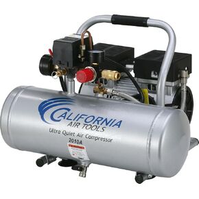 California Air Tools 2010ALFC Ultra Quiet, Oil-Free & Lightweight 1.0 hp Industrial Air Compressor, 2.0 gallon