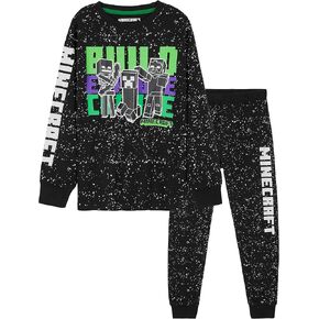 Minecraft Boys Pyjamas Set Lounge Wear Long Top or T-Shirt and Bottoms Teenagers Kids PJs 5-14 Years Gifts for Boys