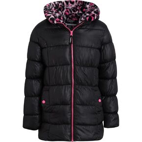 bebe Girls' Winter Jacket - Long Length Quilted Puffer Parka Coat - Heavyweight Insulated Outerwear Jacket for Girls (7-16)