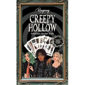 ملصقات مخططة للهالوين من رونجرونج، كتاب مخيف مجوف للمخططين والتقويمات والمجلات - مرسومة يدويًا، مخيفة - ملحقات سجل القصاصات - 24 صفحة in Kuwait