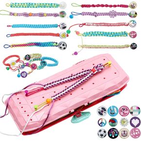 YOPYCCD Friendship Bracelet Making Kit for Girls, String Bracelets Maker Arts and Crafts, Kids Jewelry Making Kit Christmas Birthday Gifts for Ages 6 7 8 9 10 11 12 Year Old