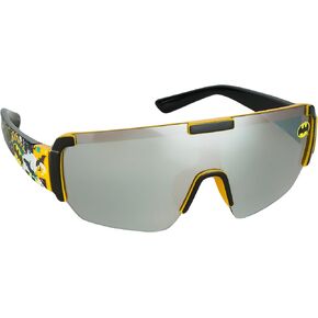 Sun-Staches Licensed Batman Sunglasses for Kids | DC Comics Blue and Yellow Sports Wrap | UV 400 | One Size Fits Most Kids
