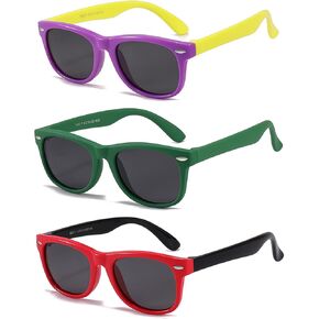 Polarized Kids Sunglasses for Girls Boys with Flexible Frame Toddler Children Sunglasses De Sol Gafas Ages 3-10 UV400