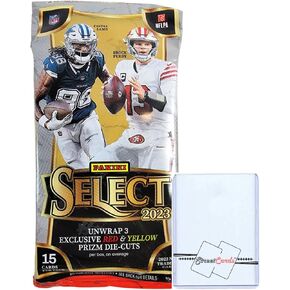 2023 Panini Select Football NFL Jumbo Cello Value Pack with 15 Trading Cards + Toploader! STREETCARDS!