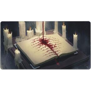 MTG Playmat TCG Playmat Board Game Card Game Trading Card Game Play Mat Desk Pad أصلية مرسومة يدويًا حواف مخيطة سطح أملس قاعدة مطاطية كتاب سحري 23.6 × 13.8 بوصة