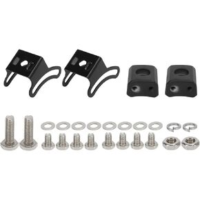Off Road Light Bar Bracket丨 Mounting Base Bracket丨2 Set Black Adjustable LED Light Bar Slide Mount Bracket Mounting Base Bracket for Off Road Vehicle Automotive Exterior
