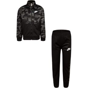 Nike Boy's Therma Dri Fit Jacket & Pants 2 Piece Set (Black(76H109-023)/Camo, 6)