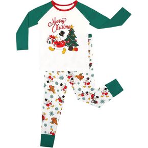 Toddler Boys Girls Clothes-Viscose Made from Bamboo, Long Sleeve Clothing Soft Pants Clothes Set Christmas Outfits