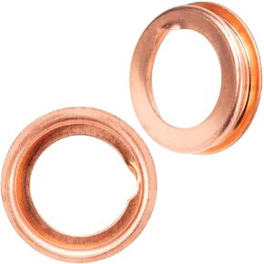 OAUTOO 20pcs M12 X M18 Copper Oil Drain Plug Gasket for Nissan 11026-01M02, 11026-JA00A for Ford F4XY-6734-A