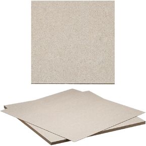 ورق خشب مضغوط مقاس 12x12x0.04 بوصة من PATIKIL، 10 قطع 40PT سميكة من ألواح الكتب السميكة، لوازم تجليد الكتب القوية لتغطية تجليد الكتب، رمادي