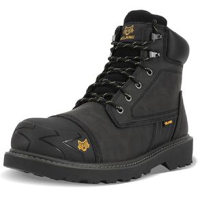Yelang Men's Steel Toe Safety Work Boot Slip Resistant Puncture Utility Shoes 6 Inch For Industrial Construction Outdoor botas de trabajo para hombre